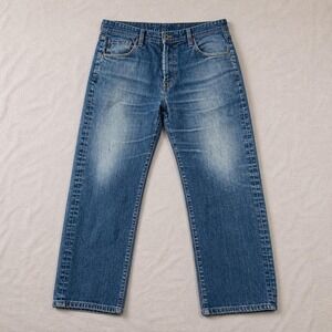 AG Adriano Goldschmied Graduate Jeans 36x34 Mid Wash Straight Leg Denim